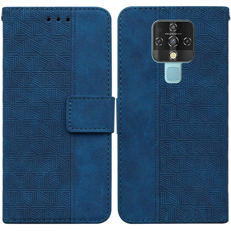 For Tecno Camon 16 Geometric Embossed Leather Phone Case