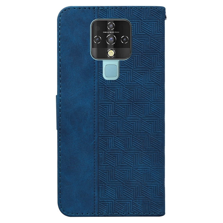 For Tecno Camon 16 Geometric Embossed Leather Phone Case