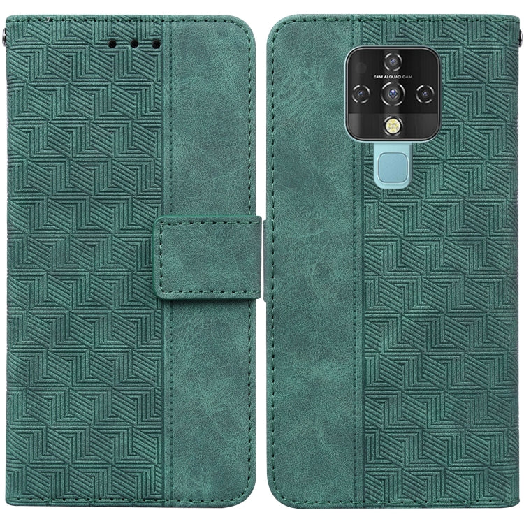For Tecno Camon 16 Geometric Embossed Leather Phone Case