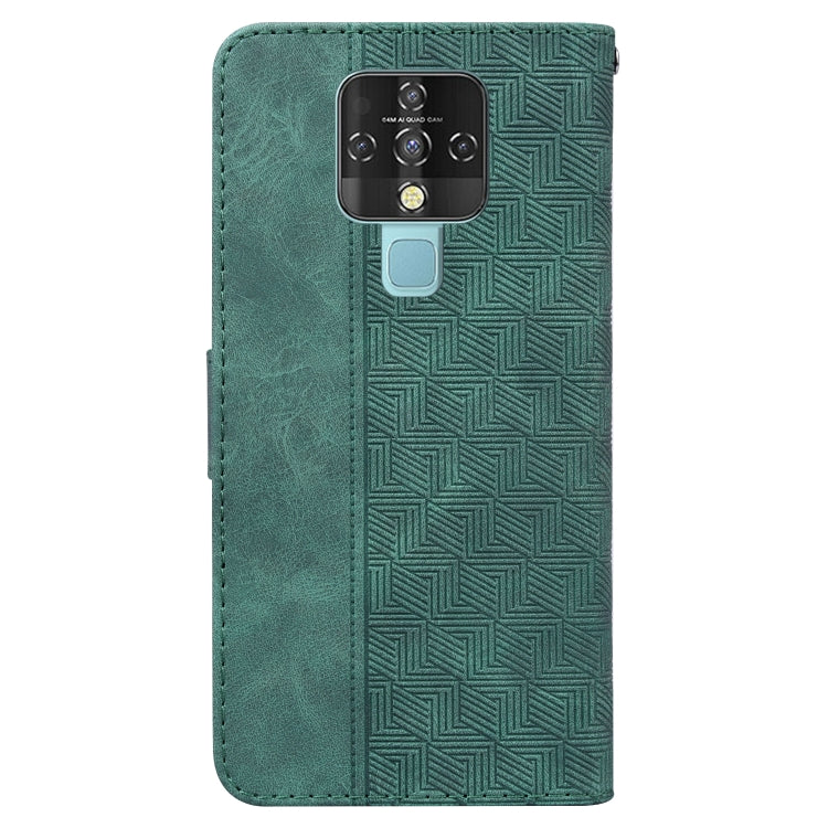 For Tecno Camon 16 Geometric Embossed Leather Phone Case