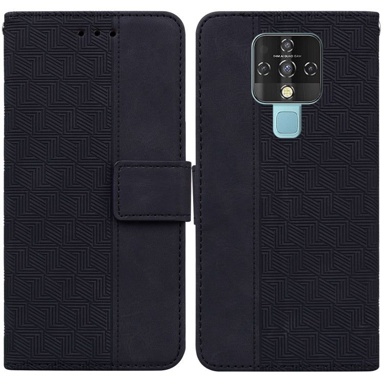 For Tecno Camon 16 Geometric Embossed Leather Phone Case