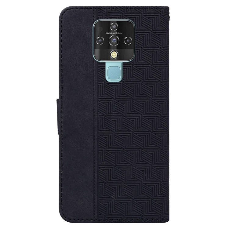 For Tecno Camon 16 Geometric Embossed Leather Phone Case
