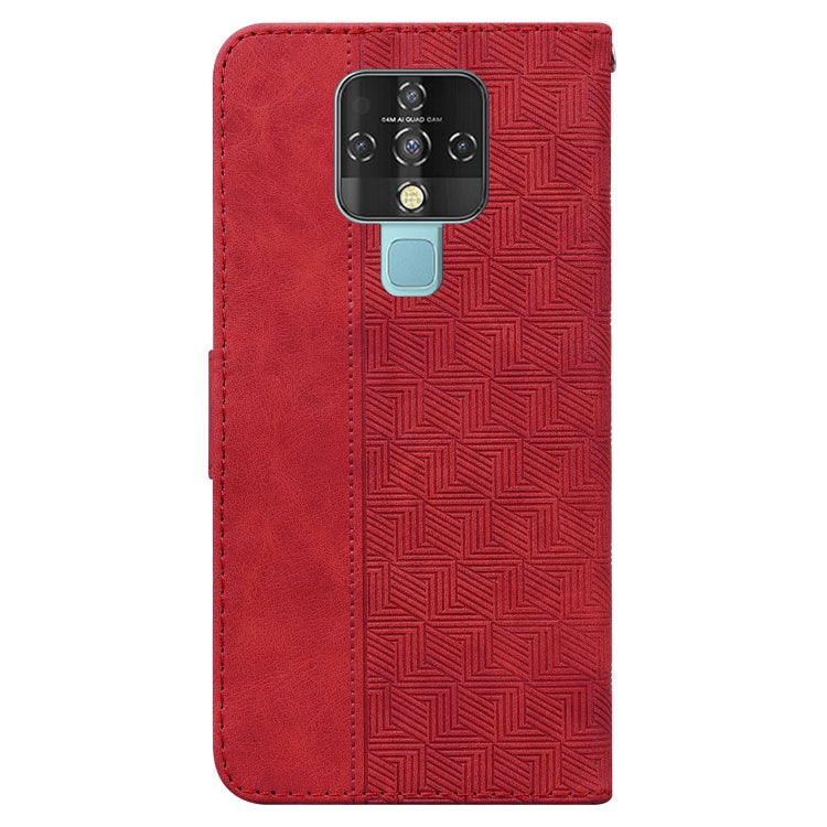 For Tecno Camon 16 Geometric Embossed Leather Phone Case
