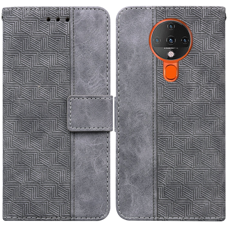 For Tecno Spark 6 Geometric Embossed Leather Phone Case