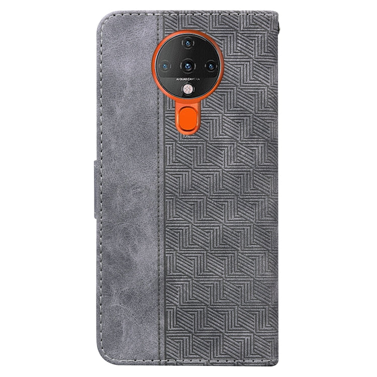 For Tecno Spark 6 Geometric Embossed Leather Phone Case