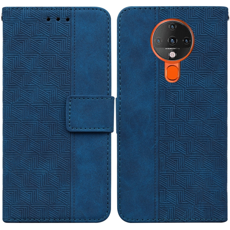For Tecno Spark 6 Geometric Embossed Leather Phone Case