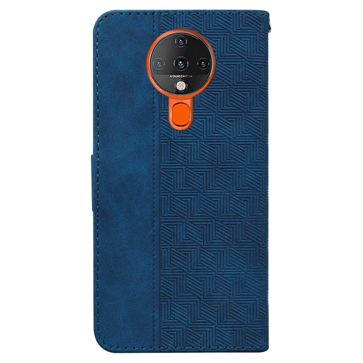 For Tecno Spark 6 Geometric Embossed Leather Phone Case