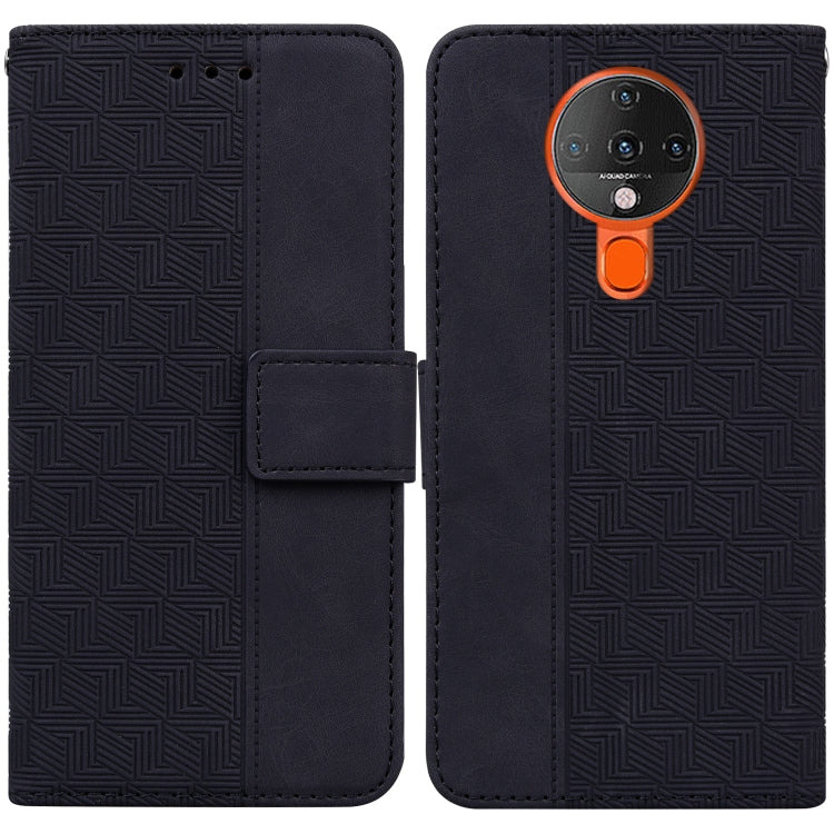 For Tecno Spark 6 Geometric Embossed Leather Phone Case