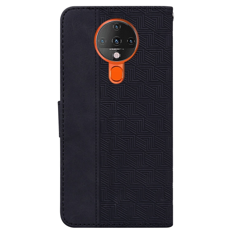 For Tecno Spark 6 Geometric Embossed Leather Phone Case