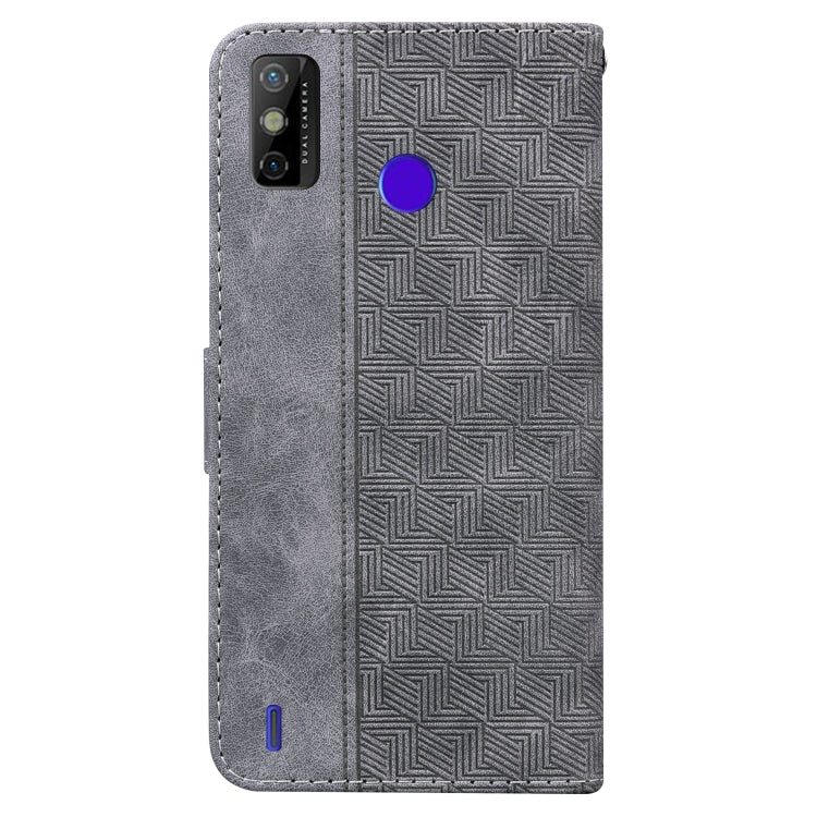 For Tecno Spark Go 2020 / Spark 6 Go Geometric Embossed Leather Phone Case