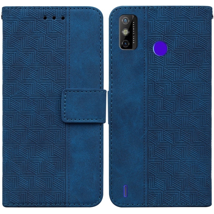 For Tecno Spark Go 2020 / Spark 6 Go Geometric Embossed Leather Phone Case