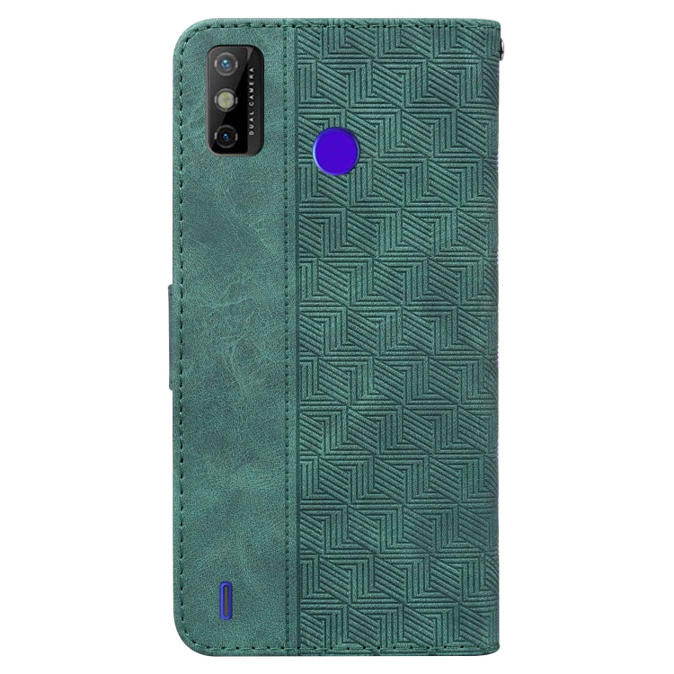 For Tecno Spark Go 2020 / Spark 6 Go Geometric Embossed Leather Phone Case