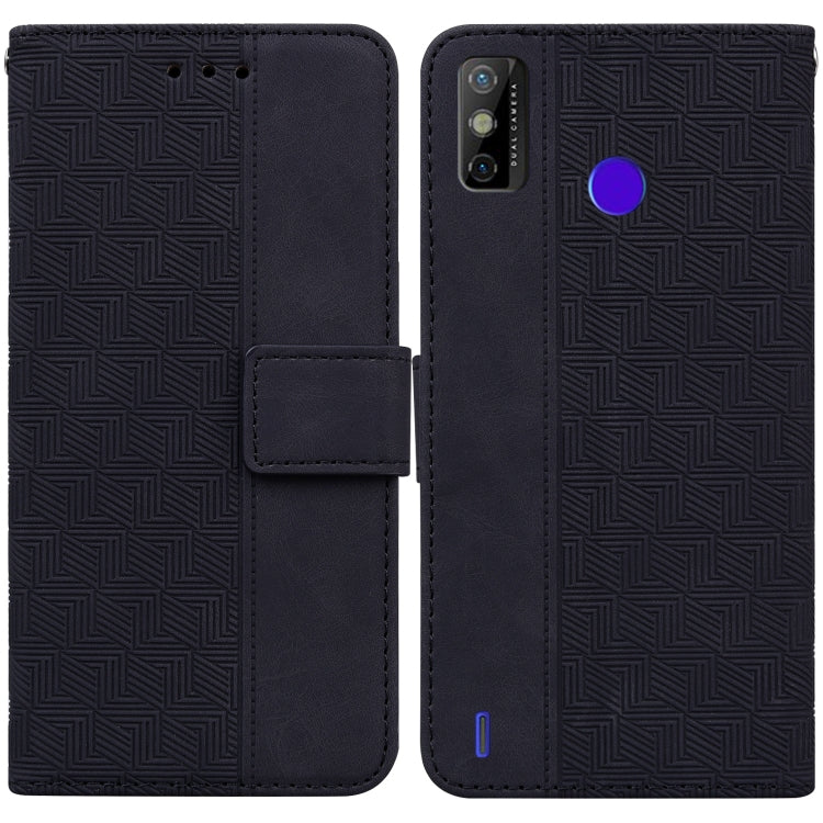 For Tecno Spark Go 2020 / Spark 6 Go Geometric Embossed Leather Phone Case