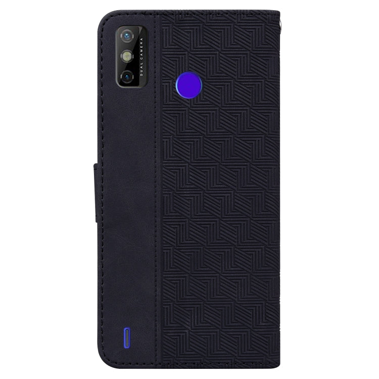 For Tecno Spark Go 2020 / Spark 6 Go Geometric Embossed Leather Phone Case