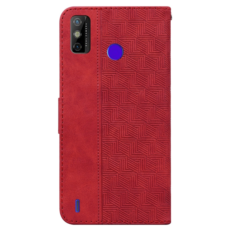 For Tecno Spark Go 2020 / Spark 6 Go Geometric Embossed Leather Phone Case