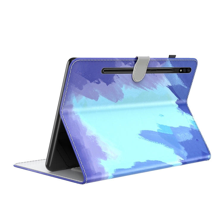 For Samsung Galaxy Tab S8 / Tab S7 Watercolor Pattern Flip Leather Tablet Case