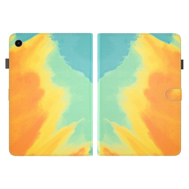 For Samsung Galaxy Tab Ð9+ Watercolor Pattern Flip Leather Tablet Case