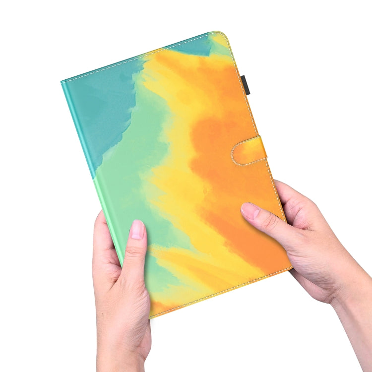 For Samsung Galaxy Tab Ð9+ Watercolor Pattern Flip Leather Tablet Case