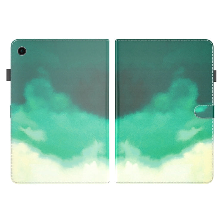 For Samsung Galaxy Tab Ð9+ Watercolor Pattern Flip Leather Tablet Case