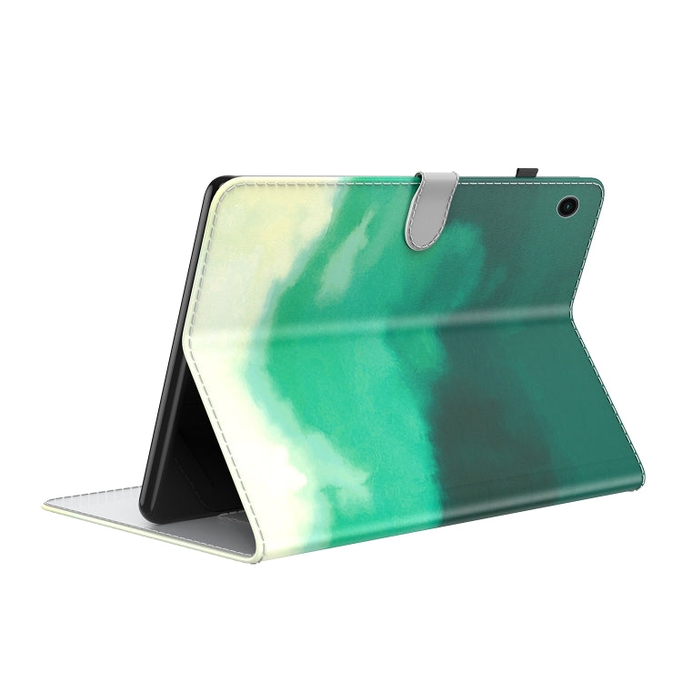 For Samsung Galaxy Tab Ð9+ Watercolor Pattern Flip Leather Tablet Case