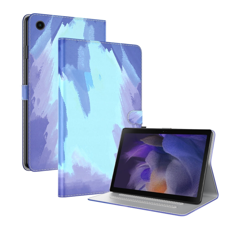 For Samsung Galaxy Tab Ð9+ Watercolor Pattern Flip Leather Tablet Case