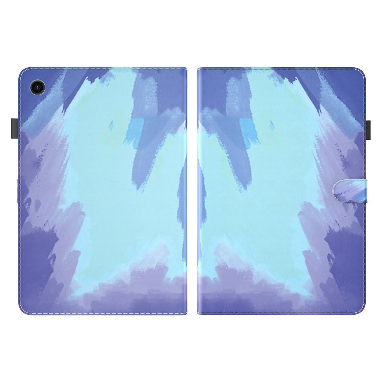 For Samsung Galaxy Tab Ð9+ Watercolor Pattern Flip Leather Tablet Case