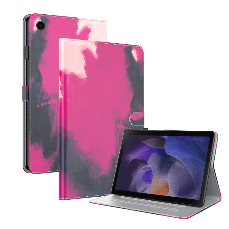 For Samsung Galaxy Tab Ð9+ Watercolor Pattern Flip Leather Tablet Case