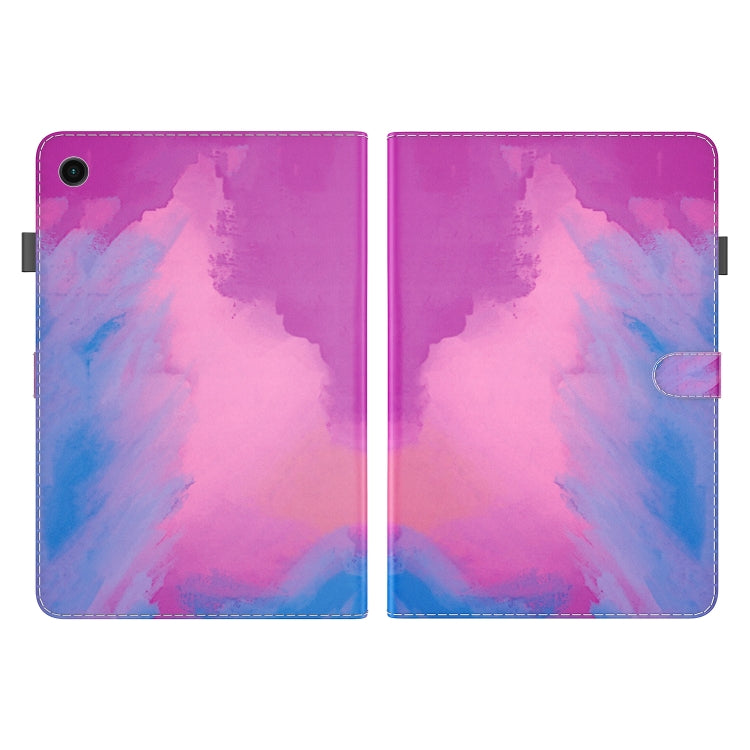 For Samsung Galaxy Tab Ð9+ Watercolor Pattern Flip Leather Tablet Case