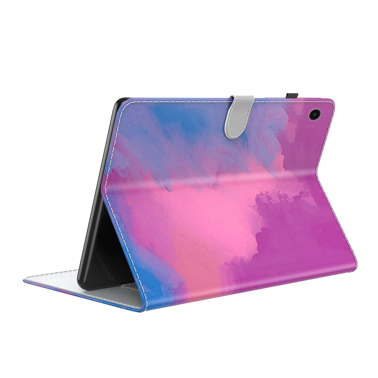 For Samsung Galaxy Tab Ð9+ Watercolor Pattern Flip Leather Tablet Case