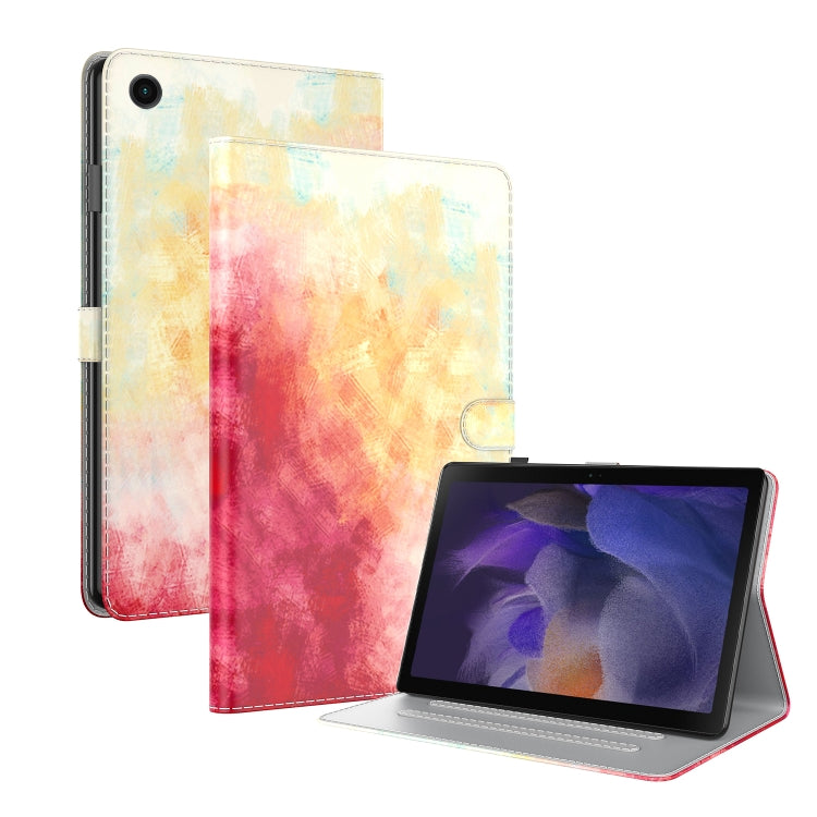 For Samsung Galaxy Tab Ð9+ Watercolor Pattern Flip Leather Tablet Case