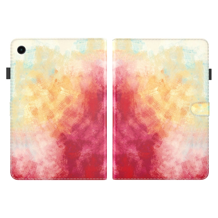 For Samsung Galaxy Tab Ð9+ Watercolor Pattern Flip Leather Tablet Case