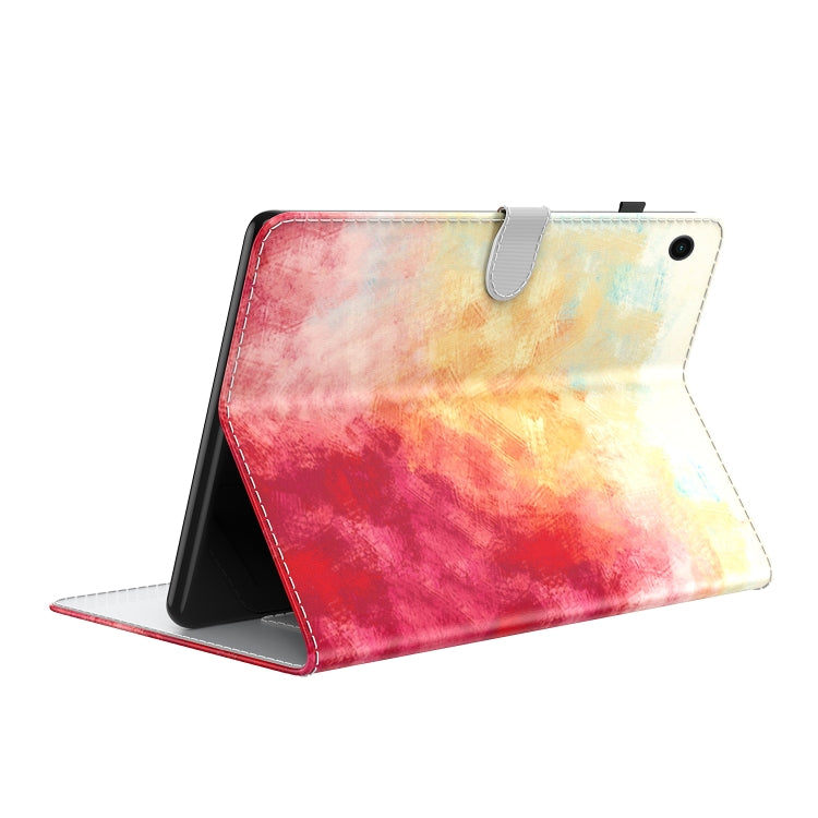 For Samsung Galaxy Tab Ð9+ Watercolor Pattern Flip Leather Tablet Case