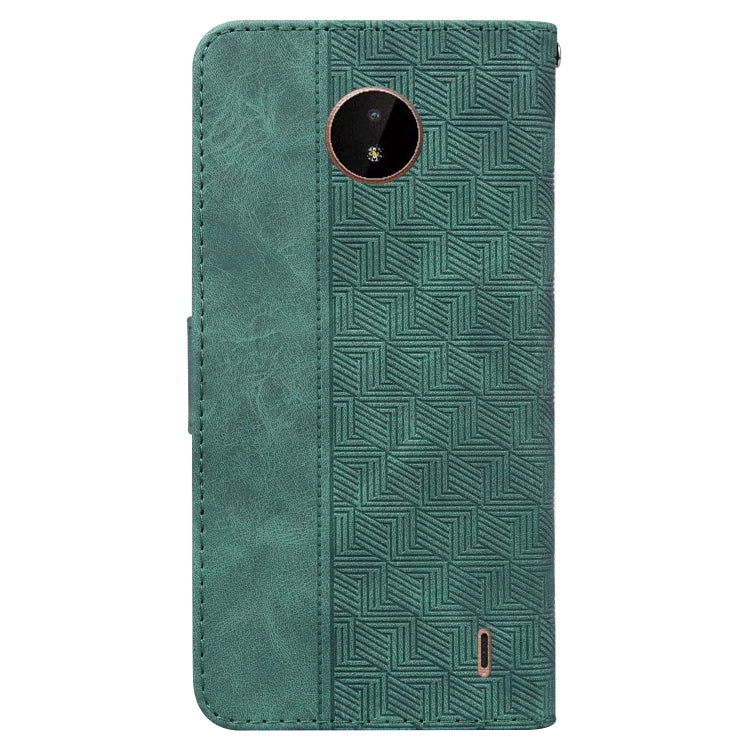 For Nokia C20 / C10 Geometric Embossed Leather Phone Case