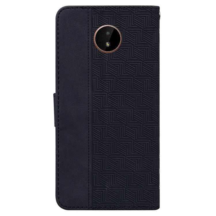 For Nokia C20 / C10 Geometric Embossed Leather Phone Case