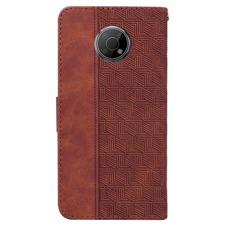 For Nokia G300 Geometric Embossed Leather Phone Case