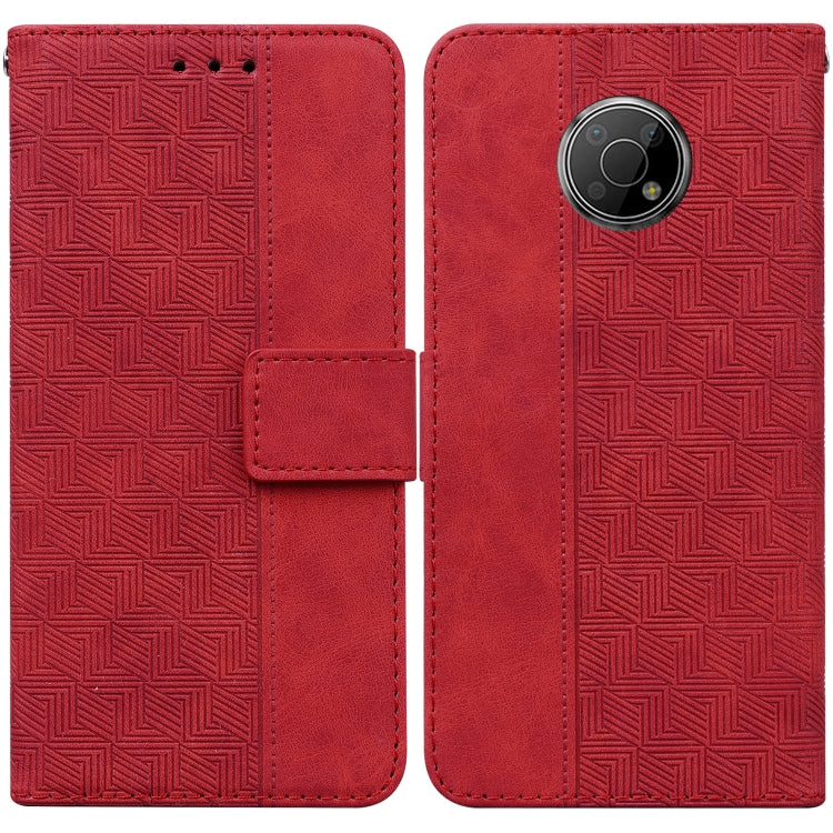 For Nokia G300 Geometric Embossed Leather Phone Case
