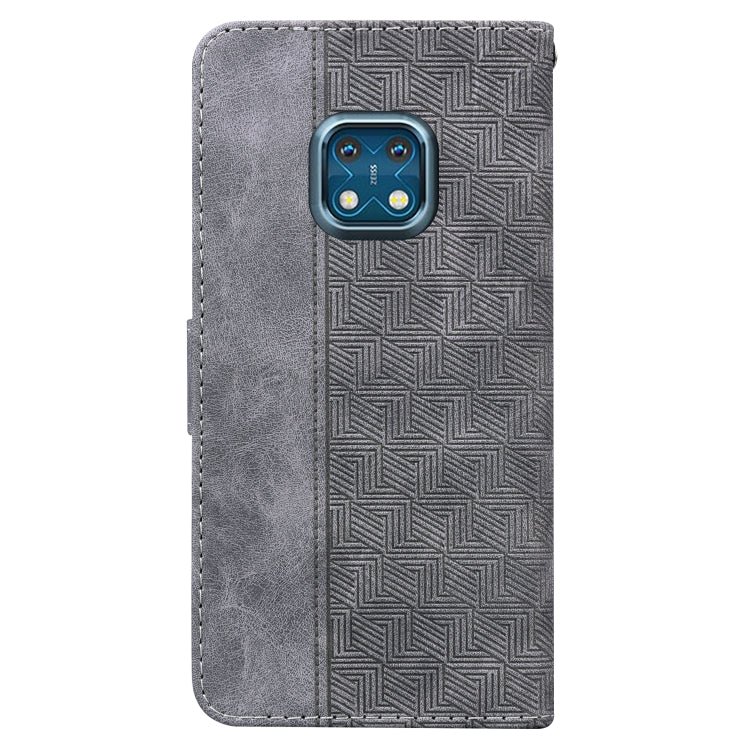 For Nokia XR20 Geometric Embossed Leather Phone Case