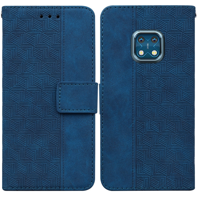 For Nokia XR20 Geometric Embossed Leather Phone Case