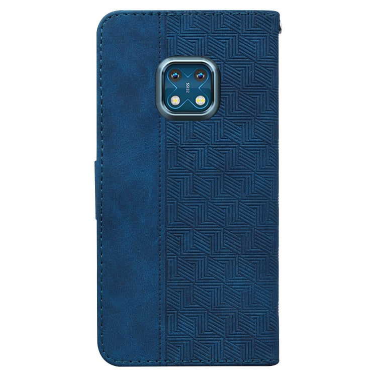 For Nokia XR20 Geometric Embossed Leather Phone Case