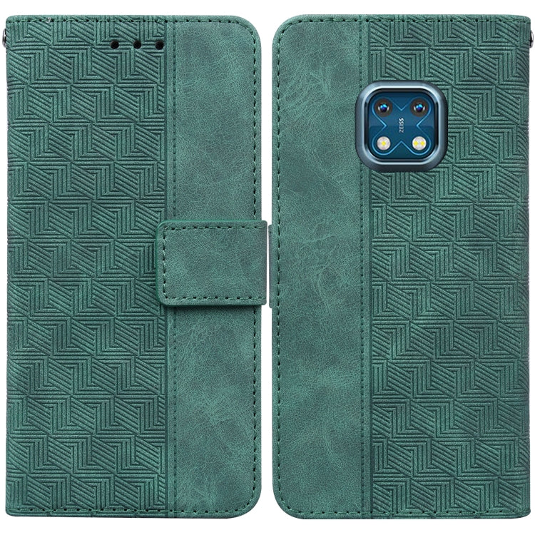 For Nokia XR20 Geometric Embossed Leather Phone Case