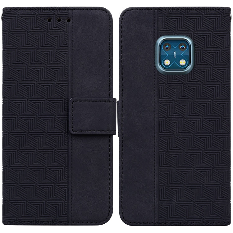 For Nokia XR20 Geometric Embossed Leather Phone Case