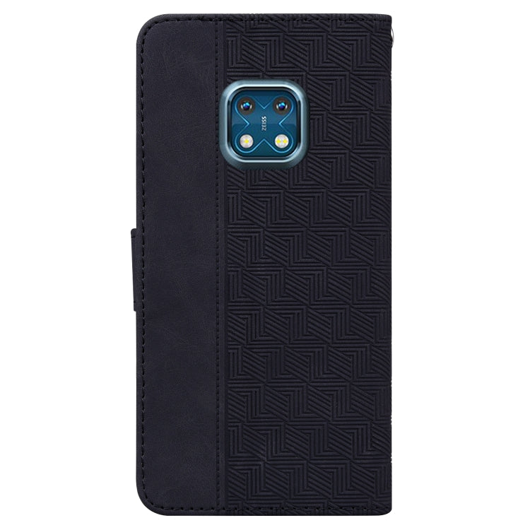 For Nokia XR20 Geometric Embossed Leather Phone Case