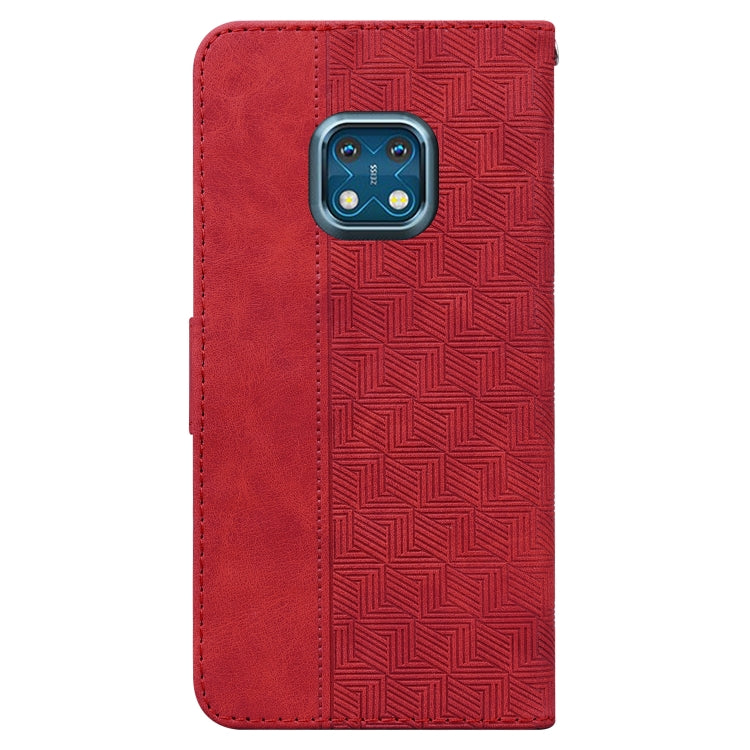 For Nokia XR20 Geometric Embossed Leather Phone Case
