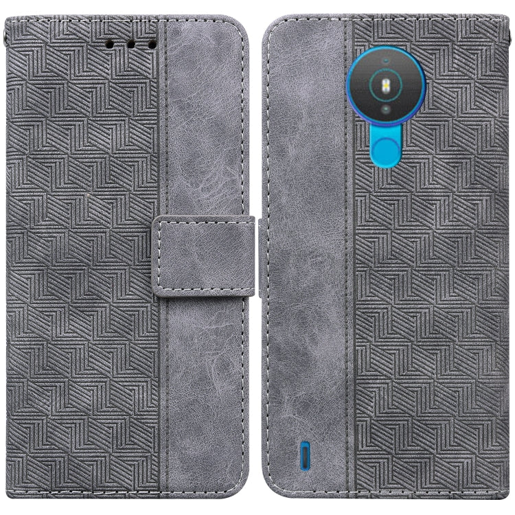 For Nokia 1.4 Geometric Embossed Leather Phone Case