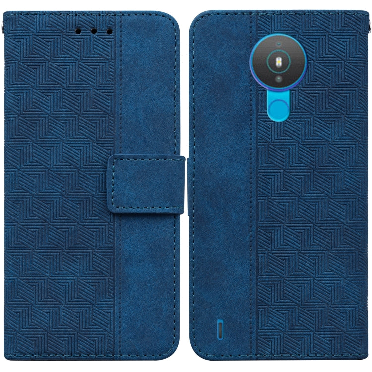 For Nokia 1.4 Geometric Embossed Leather Phone Case