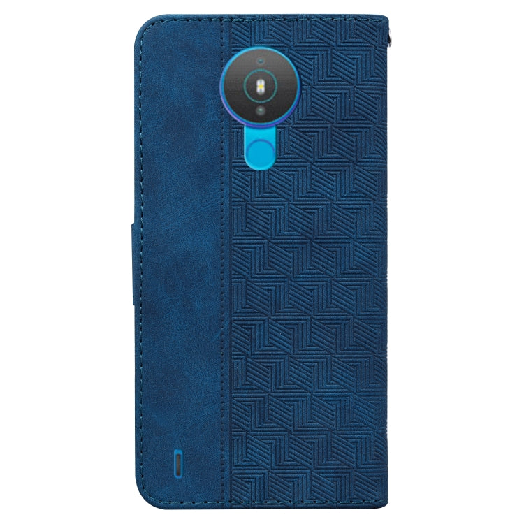 For Nokia 1.4 Geometric Embossed Leather Phone Case