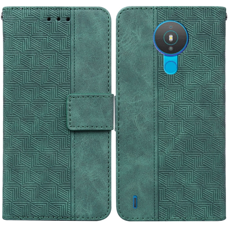 For Nokia 1.4 Geometric Embossed Leather Phone Case