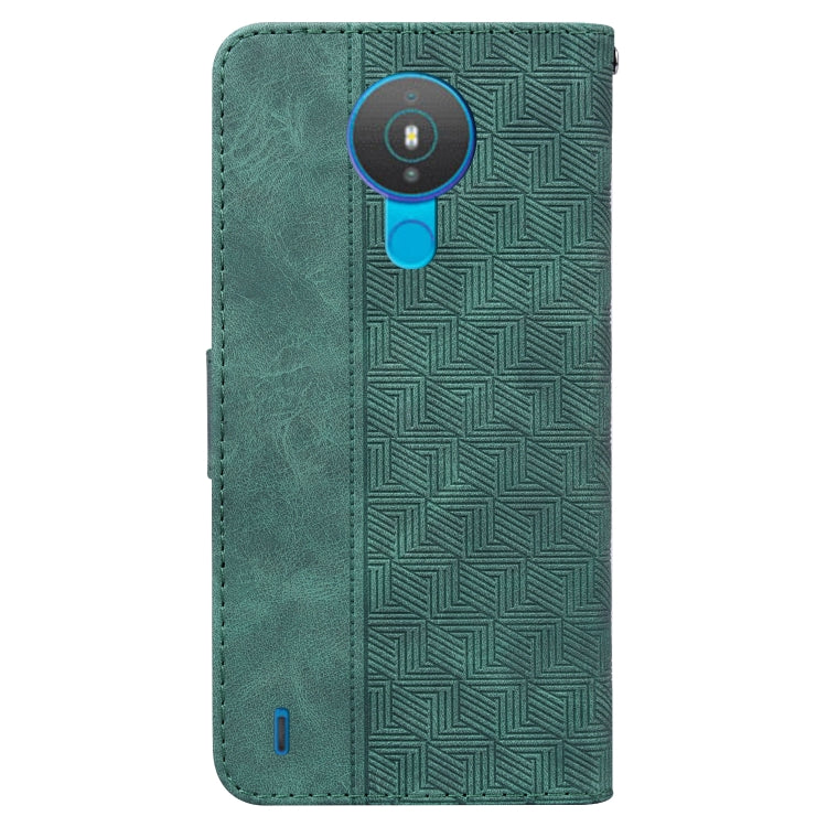 For Nokia 1.4 Geometric Embossed Leather Phone Case