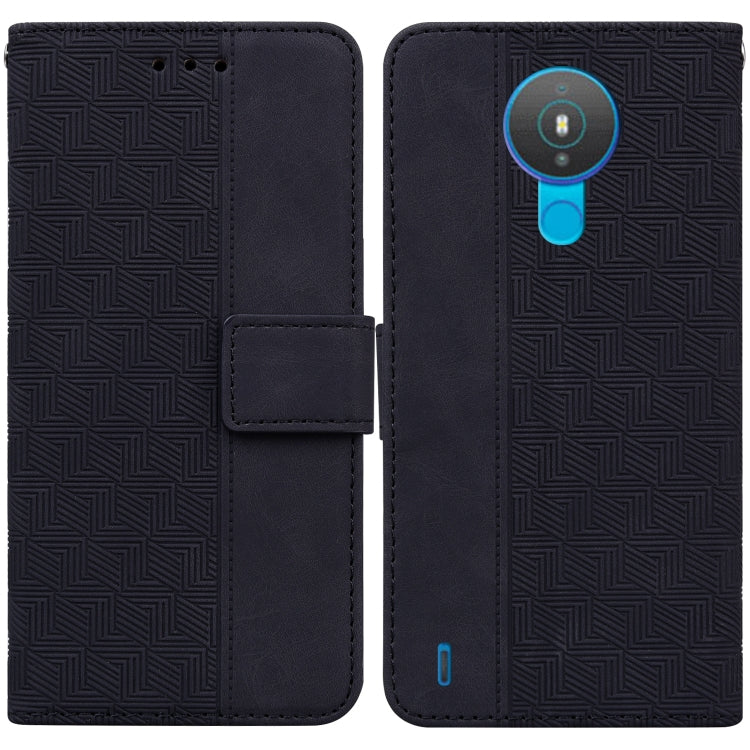 For Nokia 1.4 Geometric Embossed Leather Phone Case
