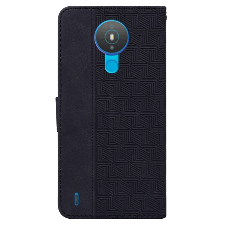 For Nokia 1.4 Geometric Embossed Leather Phone Case